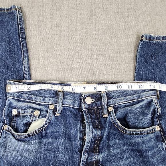 Everlane 100% Cotton The Cheeky Jean Distressed Denim Size 25R - Picture 9 of 11